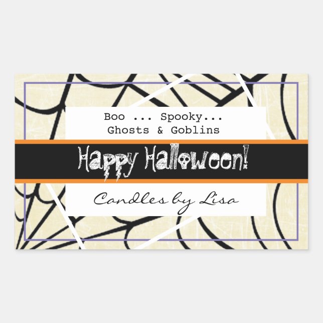 Happy Halloween Candle Making Labels (Front)
