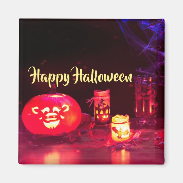 Happy Halloween Candles Magnet (Front)