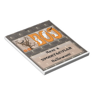 Happy Halloween Candy Bar Wrapper Party Favour Notepad