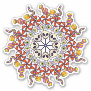 Happy Halloween Candy Collage