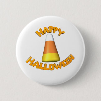 Happy Halloween Candy Corn 6 Cm Round Badge