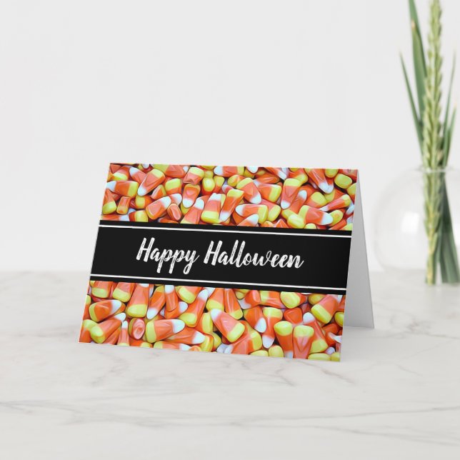Happy Halloween Candy Corn Card (Front)