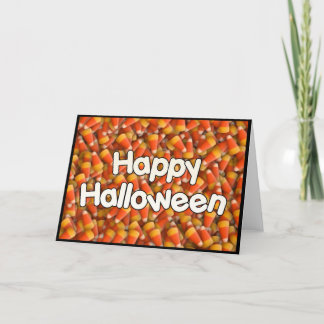 Happy Halloween Candy Corn Card