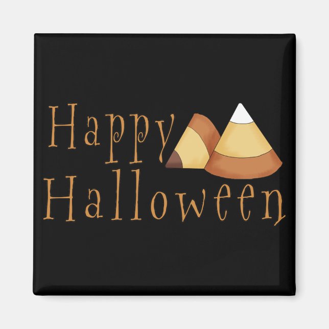 Happy Halloween Candy Corn Magnet (Front)