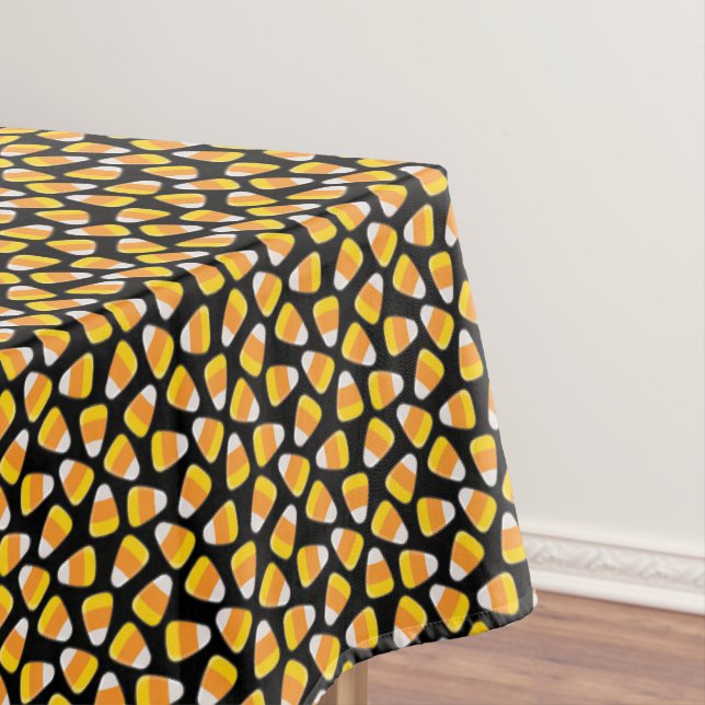 Happy Halloween | Candy Corn Pattern Tablecloth (In Situ)