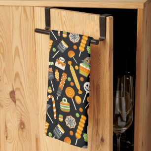 Happy Halloween Candy Tea Towel
