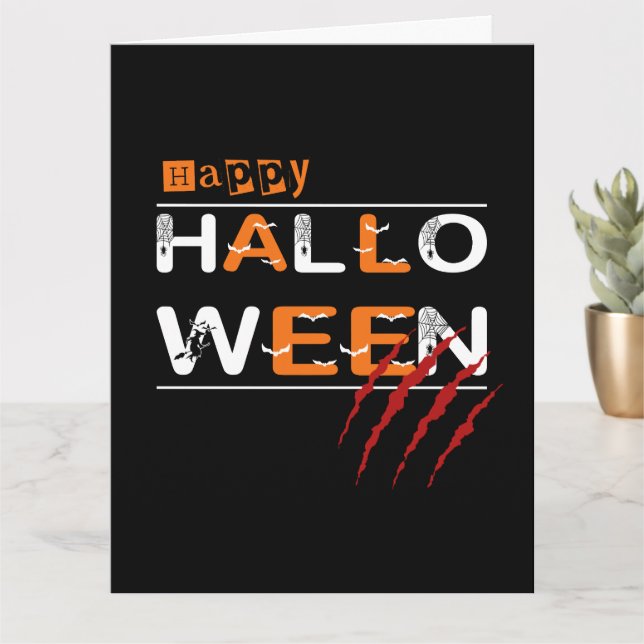 Happy Halloween Card (Small Plant)