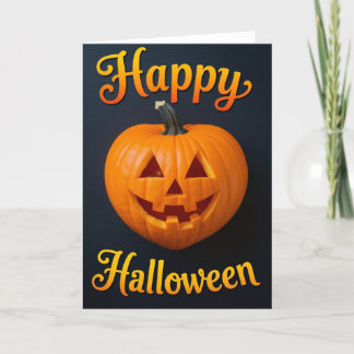 Happy Halloween Card, Halloween Card, Halloween Holiday Card