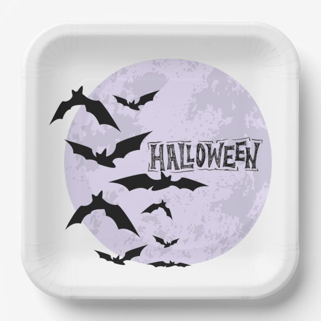 Happy Halloween Cardboard plate (Front)