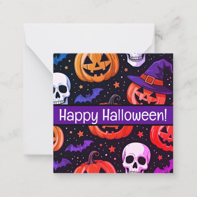 Happy halloween cards, cute, stock up! card (Front)