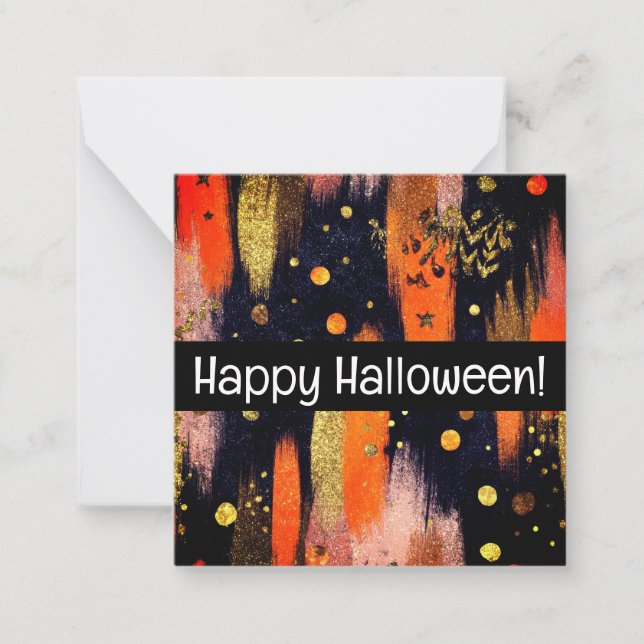 Happy halloween cards, cute, stock up! card (Front)