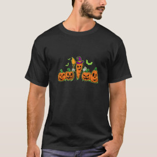 Happy Halloween Carrot Pumpkin Trick Or Treat Hall T-Shirt