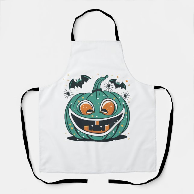 Happy Halloween! Carve a Pumpkin! Apron (Front)