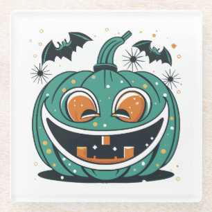 Happy Halloween! Carve a Pumpkin! Glass Coaster