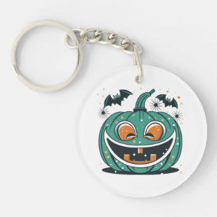 Happy Halloween! Carve a Pumpkin! Key Ring