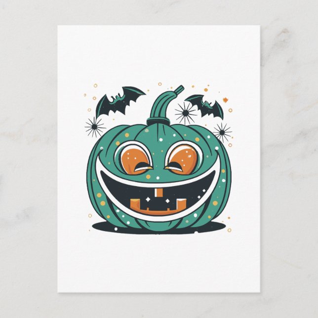 Happy Halloween! Carve a Pumpkin! Postcard (Front)