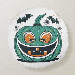 Happy Halloween! Carve a Pumpkin! Round Cushion
