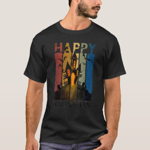 Happy Halloween Castle Watercolor Classic T-Shirt
