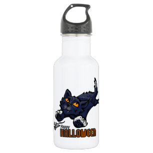 Happy Halloween Cat and Mouse 532 Ml Water Bottle