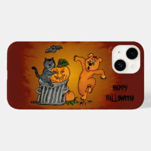 Happy Halloween! Cat Bat Dog and Spider Case-Mate iPhone 14 Case