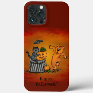 Happy Halloween! Cat Bat Dog and Spider Case-Mate iPhone Case