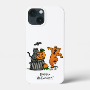 Happy Halloween! Cat Bat Dog and Spider iPhone 13 Mini Case