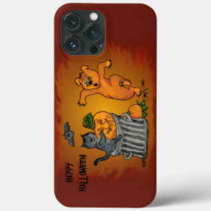 Happy Halloween! Cat Bat Dog and Spider iPhone 13 Pro Max Case