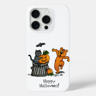 Happy Halloween! Cat Bat Dog and Spider iPhone 15 Pro Case