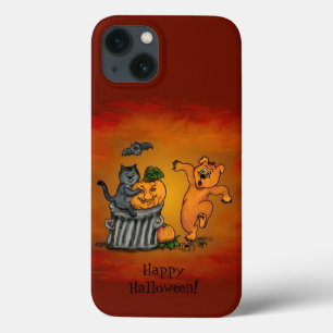 Happy Halloween! Cat Bat Dog and Spider iPhone 13 Case