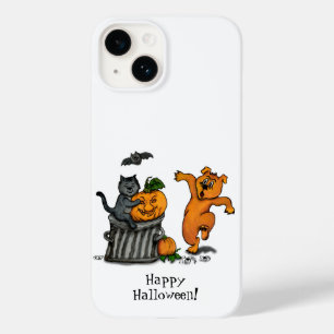 Happy Halloween! Cat Bat Dog and Spider Case-Mate iPhone 14 Case