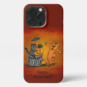 Happy Halloween! Cat Bat Dog and Spider iPhone 13 Pro Case