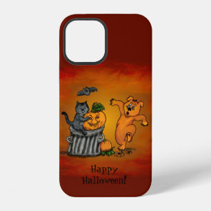 Happy Halloween! Cat Bat Dog and Spider iPhone 12 Case