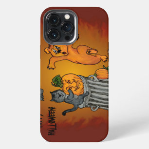 Happy Halloween! Cat Bat Dog and Spider iPhone 13 Pro Max Case