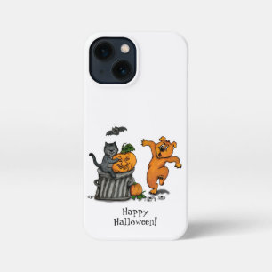 Happy Halloween! Cat Bat Dog and Spider iPhone 13 Mini Case