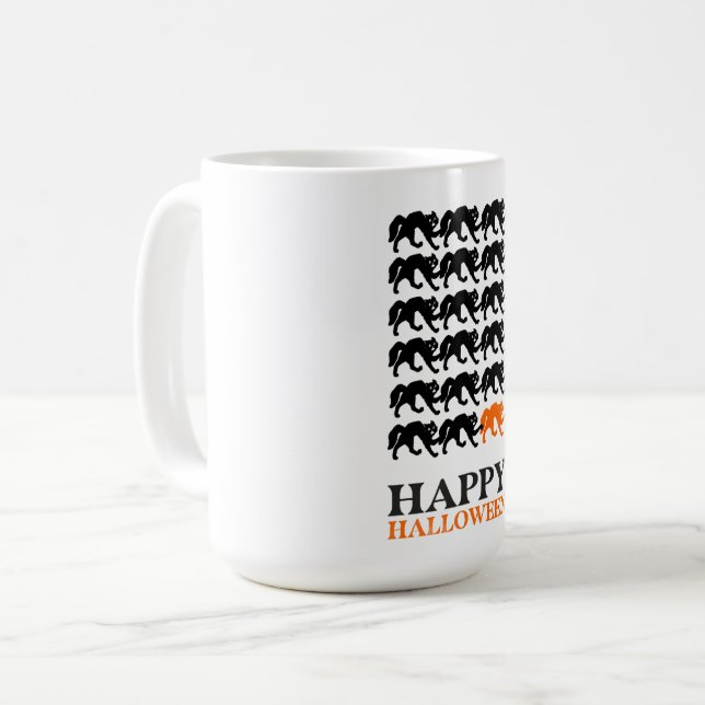 HAPPY HALLOWEEN CAT COFFEE MUG (Front Left)