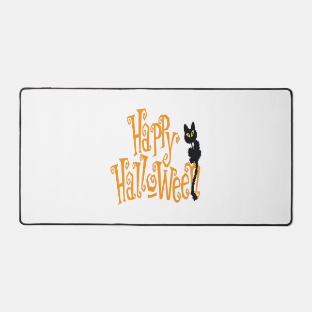 HAPPY HALLOWEEN CAT DESK MAT (Front)