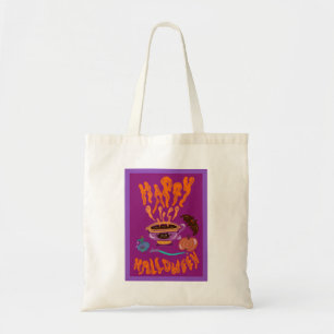 Happy Halloween Cat Lover Coffee Cup Tote Bag