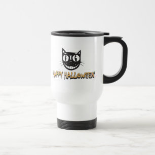 Happy Halloween Cat Travel Mug