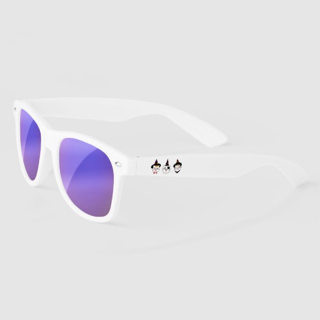 Happy Halloween Cats Illustration Sunglasses (Left)
