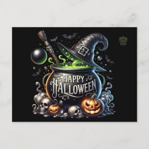 Happy Halloween Cauldron Invitation