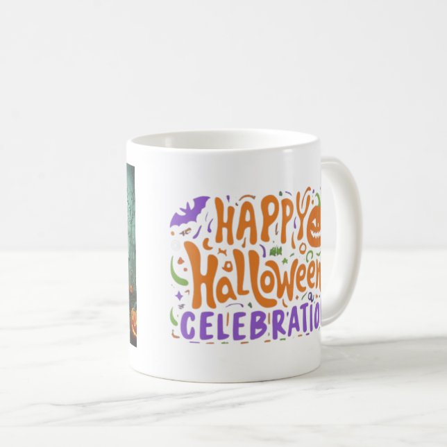 Happy Halloween Celebration Ceramic Mug (Front Right)