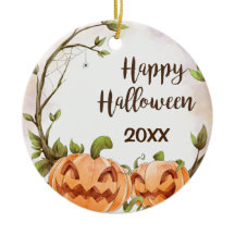 Happy Halloween Ceramic Ornament