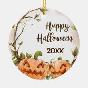 Happy Halloween Ceramic Ornament