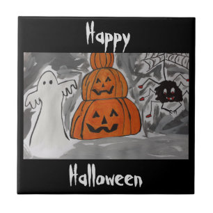 Happy Halloween Ceramic Tile