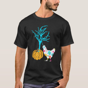 Happy Halloween Chicken And Pumpkin T-Shirt