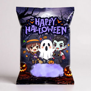 Happy Halloween Chip Bag Wrappers Party Favours Notepad