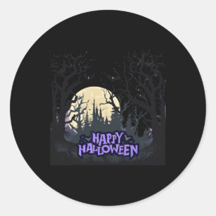 Happy Halloween Classic Round Sticker