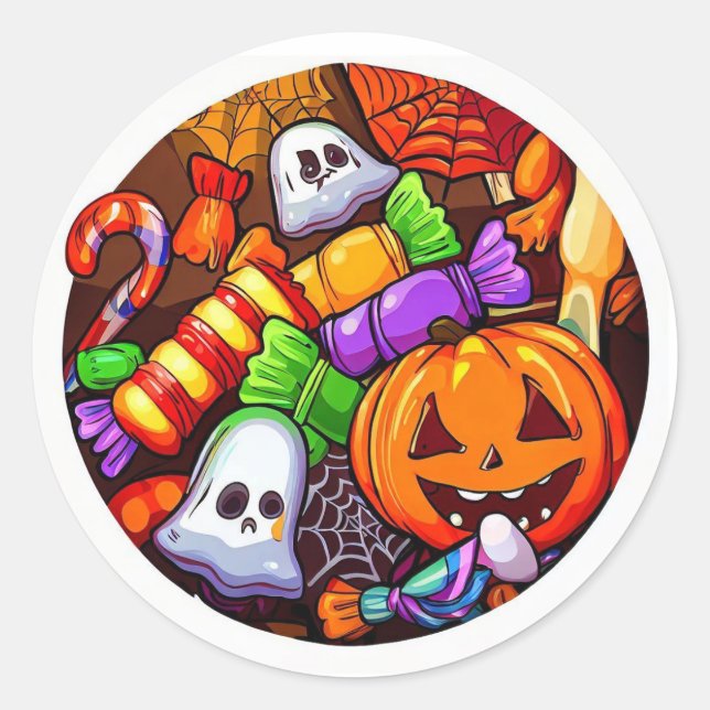 Happy Halloween  Classic Round Sticker (Front)