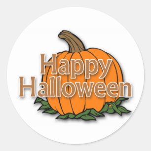Happy Halloween Classic Round Sticker