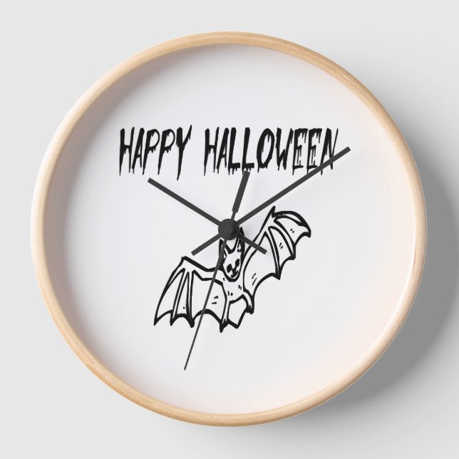 happy halloween                             clock (Front)
